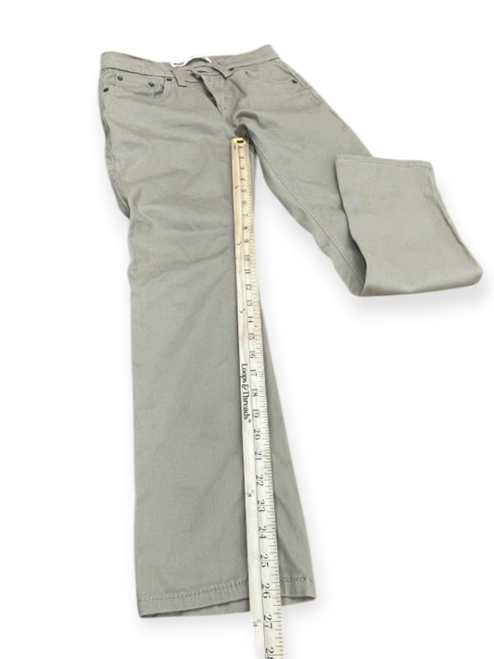 Levi's youth Tan khaki Straight-Leg Jeans 511 Slim SIZE 12 REG W 26 L 27 - Picture 7 of 12